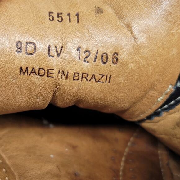 Sandro Moscoloni Brazil Comfort Shoes Mens 9D Black Leather Casual Lace Up - Picture 12 of 16